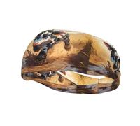 Fascia sportiva versatile YYHWHJDE A little cow stepping on the pantero stampe - fascia elastica e traspirante per yoga, fitness