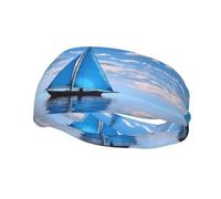 Fascia sportiva versatile YYHWHJDE blu a forma di barca a vela - fascia elastica e traspirante per yoga, fitness