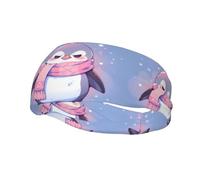 Fascia sportiva versatile YYHWHJDE Frowning Little Penguin Prints - Fascia elastica e traspirante per yoga, fitness