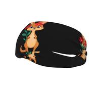 Fascia sportiva versatile YYHWHJDE Little Red Flower e stampa canguro - Fascia elastica e traspirante per yoga, fitness