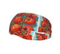 Fascia sportiva versatile YYHWHJDE Piccoli pomodori nella tasca a rete Stampe - Fascia elastica e traspirante per yoga, fitness