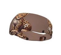 Fascia sportiva versatile YYHWHJDE The coquettish little leopard Prints - Fascia elastica e traspirante per yoga, fitness