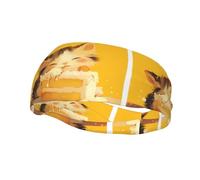 Fascia sportiva versatile YYHWHJDE The drooling little greedy cat Pattern - Fascia elastica e traspirante per yoga, fitness