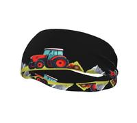 Fascia sportiva versatile YYHWHJDE Tractor Under the Mountain Prints, fascia elastica e traspirante per yoga, fitness