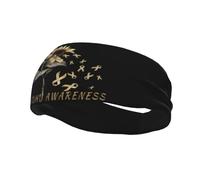Fascia sportiva vintage con girasole per la sensibilizzazione sull'ADHD, per uomo, donna e unisex, ideale per allenamento e per alleviare il sudore.