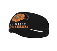 Fascia sportiva vintage con girasole per la sensibilizzazione sull'ADHD, per uomo, donna e unisex, ideale per allenamento e per alleviare il sudore.