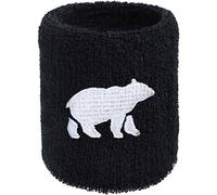 fascia sudorazione: Fascia antisudore con ricamo "Orso polare" in frottee assorbente, come regalo per jogging a Berlino e sessioni di allenamento sportivo