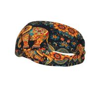 Fascia tergisudore sportiva versatile YYHWHJDE Bohemian Elephant Pattern Stampe - Fascia elastica e traspirante per yoga e fitness