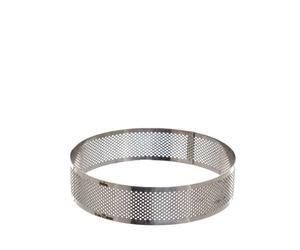 Fascia tonda microforata anello in acciaio inox Ø15 x 3,5 h cm