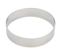 Fascia Torta Acciaio Inox Tonda Liscia ø 280x40 mm - PAVONI - Stampo Pasticceria