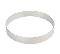 Fascia Torta Acciaio Inox Tonda Liscia ø 340x40 mm - PAVONI - Stampo Pasticceria