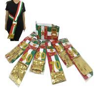 Fascia Tricolore Compleanno Anni 18,30,40,50,60,70,80 Fasce Sindaco PS 12932
