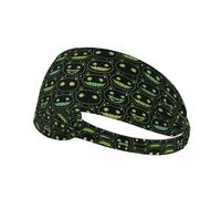 Fascia verde per cane fluorescente, nera 11 cm, per un look unico