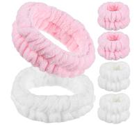 Fascia Viso Spa in Microfibra con Polsini, Set 1 Pezzo per Donne | Tessuto Morbido, Uso in Bagno e Durantel Bagno, Tiene Asciutte le Maniche e Chioma Lontani