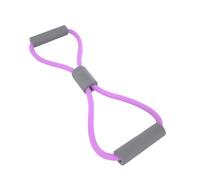 Fascia Yoga elastico fasce di resistenza, Banda elastica fitness con maniglia, Per Esercizi Indietro, Yoga, Pilates (viola)