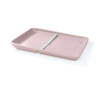 Fasciatoio in silicone per bebè 50 x 70 Glenn. Fasciatoio per bebè rosa con imbracatura di sicurezza. Materassino fasciatoio portatile 70 x 50 per adattatore o comodo fasciatoio bebè. Trocker Bere