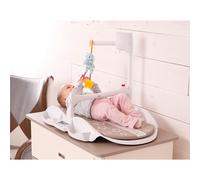 Fasciatoio da tavolo Bilancia digitale Neonato con sistema Anti caduta 92x55xh 50 cm - peso 3,5 kg materassino misura altezza porta pannolini materassino tortora bianco