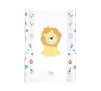 Fasciatoio neonato 70x47 cm - universale portatile materassino rigido a cuneo tappetino per cassettiera lavatrice e tavolo lavabile e impermeabile 1. Motivo Safari