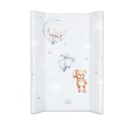 Fasciatoio neonato 70x47 cm - universale portatile materassino rigido a cuneo tappetino per cassettiera lavatrice e tavolo lavabile e impermeabile Motivo orsacchiotto B