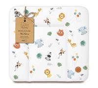 Fasciatoio neonato 75 x 72 cm - materassino portatile universale lavabile e impermeabile su cassettiera lavatrice e tavolo cuscino da viaggio tappetino materasso Safari