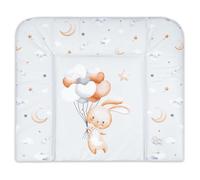 Fasciatoio neonato 75x72 cm - materassino portatile universale lavabile e impermeabile su cassettiera lavatrice e tavolo cuscino da viaggio tappetino materasso Coniglio