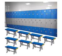 Fasciatoio per palestra e bagno, sgabello impermeabile in plastica ABS per spogliatoi e piscine pubbliche, design durevole ed elegante per spazi fitness e tempo libero