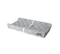 Fasciatoio per pannolini, morbido, impermeabile, con fondo antiscivolo, cinghie di sicurezza e design ergonomico sagomato, adatto per fasciatoi e cassettiere standard (grigio)