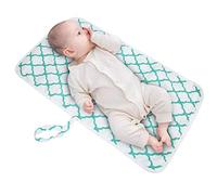 Fasciatoio per pannolini, portatile, eccellente fattura, facile da pulire, tappetino per l'urina del bambino, ampiamente utilizzato per la prima infanzia, istituto educativo per la(Verde geometrico)