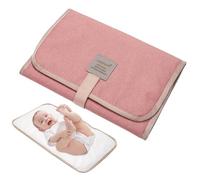 Fasciatoio pieghevole 2024, comodo tappetino per il cambio del pannolino, portatile, impermeabile, pieghevole, da viaggio, per viaggi e neonati a casa all'aperto (rosa)