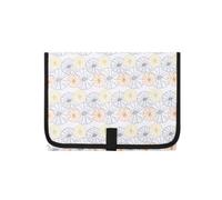 Fasciatoio portatile, 68 x 51 cm, impermeabile e lavabile, con cuscino integrato, design a 3 strati per borsa per pannolini, uso domestico e in viaggio, colore: bianco