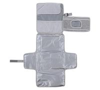Fasciatoio Portatile Dimensioni Compatte Impermeabile 2 Tasche Portaoggetti Fasciatoio Portatile (Grigio)