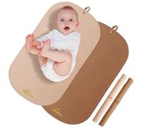 Fasciatoio portatile per pannolini, in morbida ecopelle, lavabile e facile da pulire, per casa o in viaggio, impermeabile, con cinghia, facile da mettere nella borsa per pannolini, 76,2 x 43,2 cm