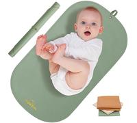 Fasciatoio portatile per pannolini, in morbida ecopelle, lavabile e facile da pulire, per casa o in viaggio, impermeabile, con cinghia, facile da mettere nella borsa per pannolini, 76,2 x 43,2 cm