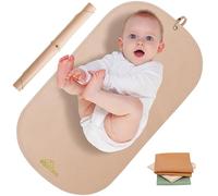 Fasciatoio portatile per pannolini, in morbida pelle sintetica, lavabile e facile da pulire, per casa o in viaggio, impermeabile, con cinghia, facile da mettere nella borsa per pannolini, 76,2 x 43,2