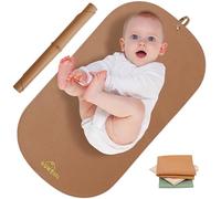 Fasciatoio portatile per pannolini, in morbida pelle sintetica, lavabile e facile da pulire, per casa o in viaggio, impermeabile, con cinghia, facile da mettere nella borsa per pannolini, 76,2 x 43,2