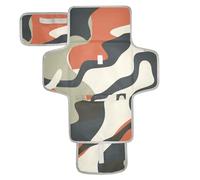 Fasciatoio portatile per pannolini riutilizzabili con tasca in tessuto mimetico arancione e verde mimetico per neonati kit stazione da viaggio per bambini