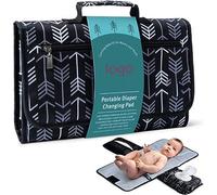 Fasciatoio Portatile Pieghevole da Viaggio,Fasciatoio Portatile Impermeabile Qualità Premium,Fasciatoio Pieghevole con Cuscino Poggiatesta e Tasche,Viaggio Fasciatoio Materassino