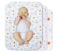 Fasciatoio Portatile Pieghevole e impermeabile Fasciatoio per bambini tappetino per fasciatoio impermeabile confezione da 2 materassini lavabili riutilizzabili sotto cuscinetti per fasciatoio 70x96cm