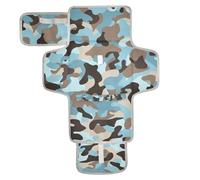 Fasciatoio riutilizzabile blu mimetico con tasca in tessuto impermeabile fasciatoio per ragazze e ragazzi cambiadores de pa?ales para Bebes