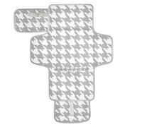 Fasciatoio riutilizzabile classico grigio grigio bianco pied de poule per bambino con tasca in tessuto portatile fasciatoio per ragazza e ragazzo cambiador de pa?ales para Bebes
