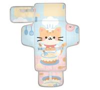 Fasciatoio riutilizzabile con gattini e cuoco, con tasca in tessuto, tappetino fasciatoio da viaggio per mamme, papà cambiadores de pa?ales para Bebes