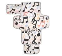 Fasciatoio riutilizzabile con simbolo di musica dei cartoni animati per bambino con tasca in tessuto impermeabile pad per bambino per ragazza e ragazzo cambiador de pa?ales para Bebes