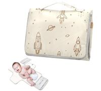 Fasciatoio riutilizzabile con tasca in tessuto Adventure Slate Space marrone chiaro impermeabile pad per neonati ragazza e ragazzo cambiadores de pa?ales para Bebes