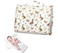 Fasciatoio riutilizzabile con tasca in tessuto anatra germano reale uccello caccia primavera impermeabile fasciatoio per bambino con cuscino integrato cambiadores de pa?ales para Bebes