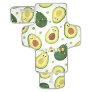 Fasciatoio riutilizzabile con tasca in tessuto color avocado verde carino e cartone animato fasciatoio portatile leggero e pieghevole fasciatoio cambiador de pa?ales para Bebes