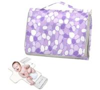 Fasciatoio riutilizzabile con tasca in tessuto con ciottoli ghotici paillettes viola pastello tappetino fasciatoio fasciatoio leggero e pieghevole cambiador de pa?ales para Bebes