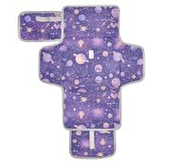 Fasciatoio riutilizzabile con tasca in tessuto fasciatoio fasciatoio da viaggio con cuscino integrato viola misterioso pianeta universo
