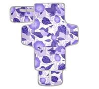 Fasciatoio riutilizzabile con tasca in tessuto fasciatoio per fasciatoio neonato kit stazione da viaggio cartone animato viola mattina gloria fiori uccelli