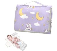 Fasciatoio riutilizzabile con tasca in tessuto mucca cattiva mucca pastello viola impermeabile pad per bambino con cuscino integrato cambiadores de pa?ales para Bebes