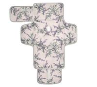 Fasciatoio riutilizzabile con tasca in tessuto portatile fasciatoio per bambino e ragazza vecchio stile Hemlock lavanda